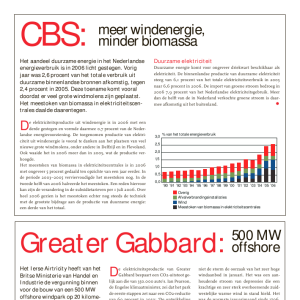 CBS: meer wind minder biomassa